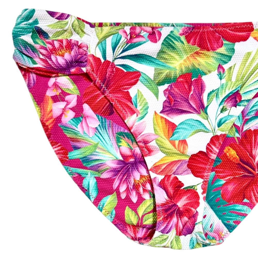 Tommy Bahama Island Cays Fiesta Reversible Shirred Hipster Bikini Bottoms - Picture 8 of 16